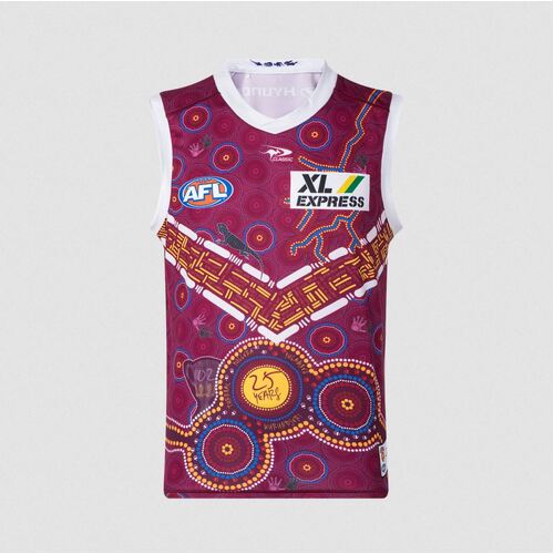 Brisbane Lions AFL Classic Indigenous Guernsey Adults Sizes S-5XL! T2