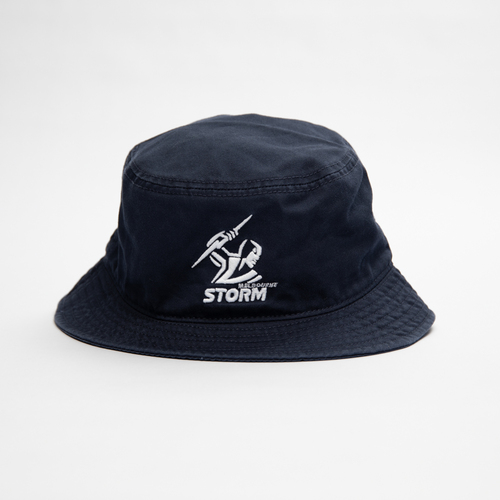 Melbourne Storm NRL Dark Blue Twill Bucket Hat Cap!