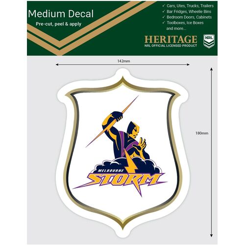 Melbourne Storm Heritage NRL iTag UV Car Medium Decal Sticker 