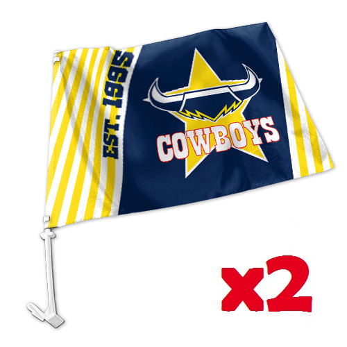 North Queensland Cowboys NRL Car Flag 30 cm x 49 cm!