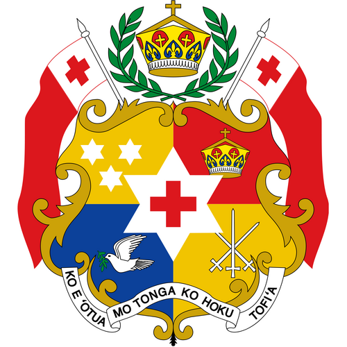 Tonga Mate Ma'a Rugby League Royal Crest Extra Large UV Sticker Decal (22cm)