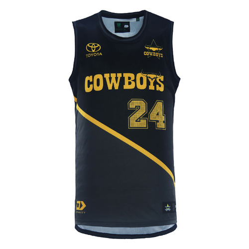 North Queensland Cowboys NRL Dynasty Basketball Singlet Sizes S-7XL! T4