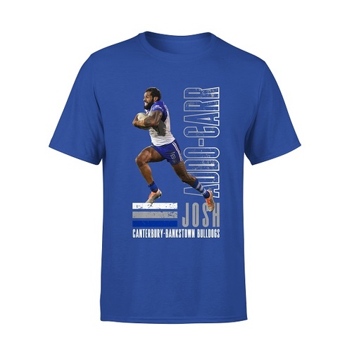 Josh Addo-Carr Bulldogs NRL Player Tee Shirt Size S-5XL! 
