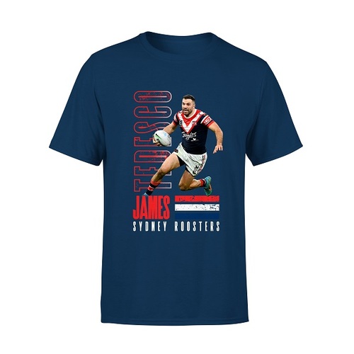 James Tedesco Sydney Roosters NRL Player Tee Shirt Size S-5XL!