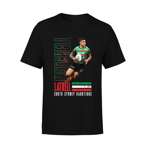Latrell Mitchell Rabbitohs NRL Player Tee Shirt Size S-5XL!