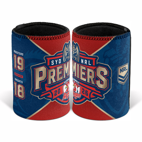 Sydney Roosters NRL Premiers 2026 Can Cooler Sleeve Stubby Holder P1! IN STOCK