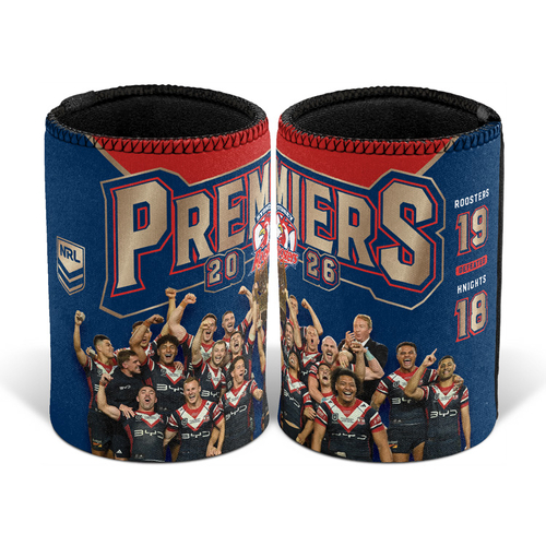 Sydney Roosters NRL Premiers 2026 Can Cooler Sleeve Stubby Holder P2! PRESALE
