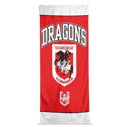 St George ILL Dragons NRL Jumbo Beach Bath Towel 90cm by 170cm!