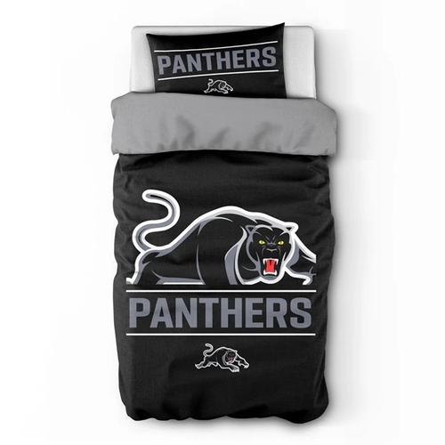 Penrith Panthers NRL Team Single Quilt Cover 