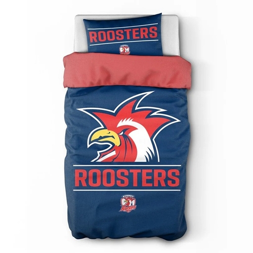 Sydney Roosters NRL Team Single Quilt Cover! 