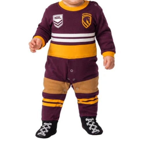 Brisbane Broncos NRL Footysuit Infants Sizes 000-1!