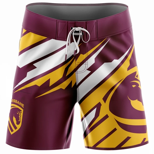 Brisbane Broncos NRL 'Ignition' Board Shorts Sizes S-5XL!