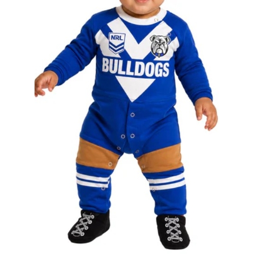 Canterbury Bankstown Bulldogs NRL Footysuit Infants Sizes 000-1!