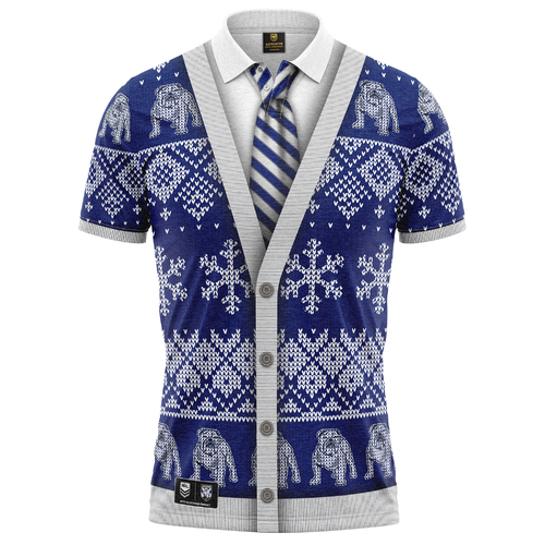 Canterbury Bulldogs NRL Xmas Polo T Shirt Sizes S-5XL!
