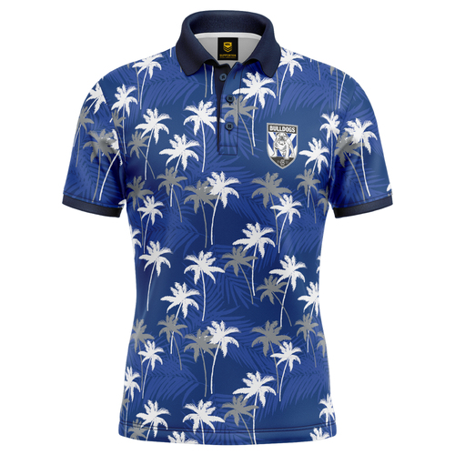 Canterbury Bulldogs NRL 'Par-Tee' Golf Polo T Shirt Sizes S-5XL!