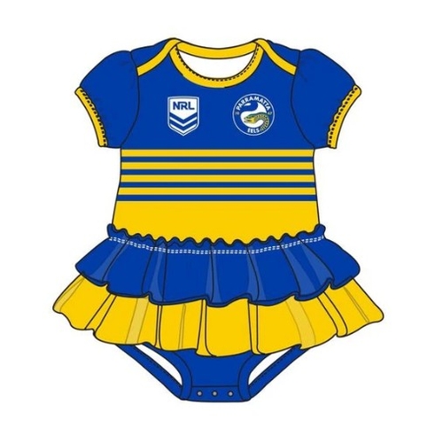 Parramatta Eels NRL Girls Footysuit Infants Sizes 000-1!