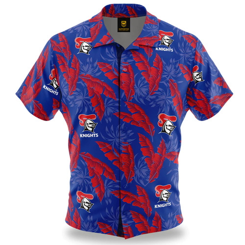 Newcastle Knights NRL Paradise Hawaiian Polo Shirt Sizes S-5XL!