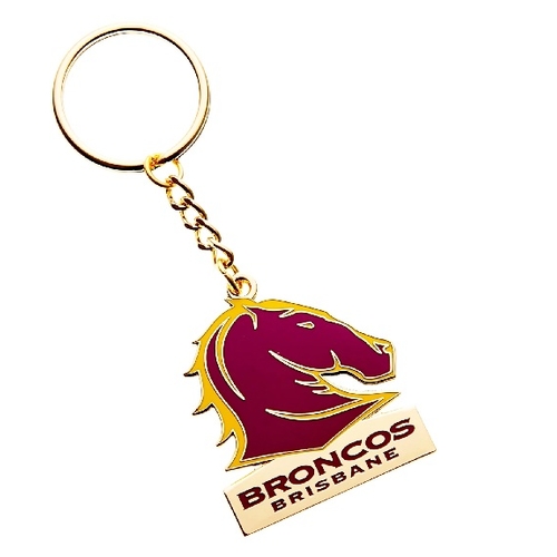 Official NRL Brisbane Broncos Team Logo Keyring!