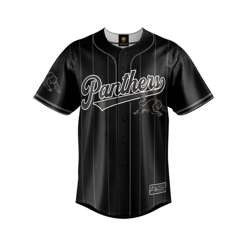 Penrith Panthers NRL 'Blackout' Baseball Jersey Slugger Sizes Kids Sizes 8-14!