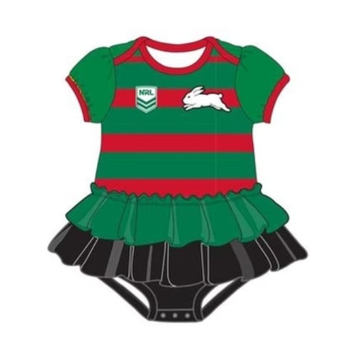 South Sydney Rabbitohs NRL Girls Footysuit Infants Sizes 000-1!