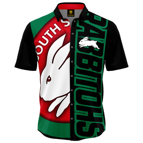 South Sydney Rabbitohs NRL Showtime Party Polo Shirt Sizes S-5XL!
