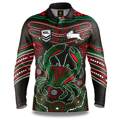 South Sydney Rabbitohs NRL Ashtabula 'Karumba' Fishing Shirt Adult Sizes S-5XL!
