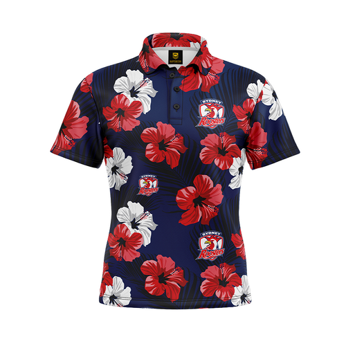 Sydney Roosters NRL Aloha Golf Polo Sizes S-5XL!