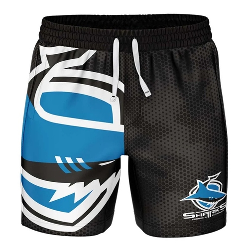 Cronulla Sharks NRL 'Big Shot' Volley Shorts Sizes Sizes S-5XL!
