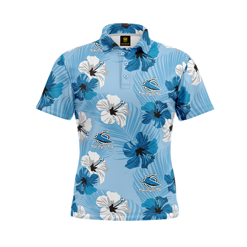 Cronulla Sharks NRL Aloha Golf Polo Sizes S-5XL!