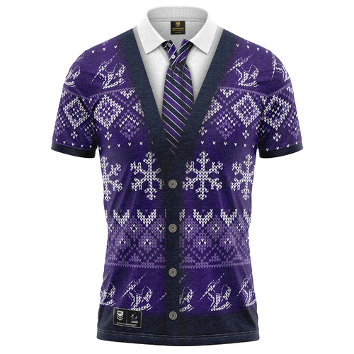 Melbourne Storm NRL Xmas Polo T Shirt Sizes S-5XL!