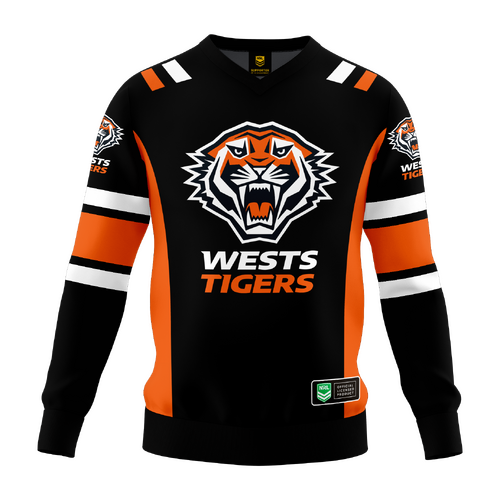 Wests Tigers NRL 'Quarterback' Pullover Jersey Toddlers Sizes 1-4!