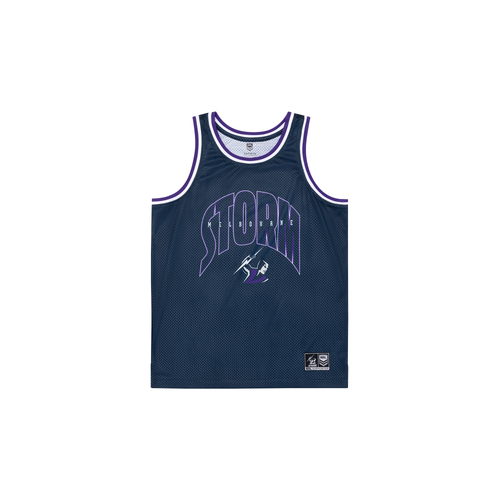 Melbourne Storm NRL NAR Basketball Singlet Size S- 5XL! S4