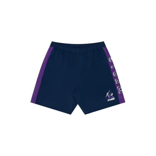 Melbourne Storm NRL Performance Training Shorts Size S-3XL! S4