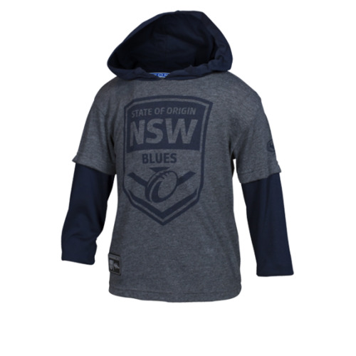 NSW Blues State Of Origin Premium Kids/Infant Long Sleeve T Shirt Sizes 2-6! T7