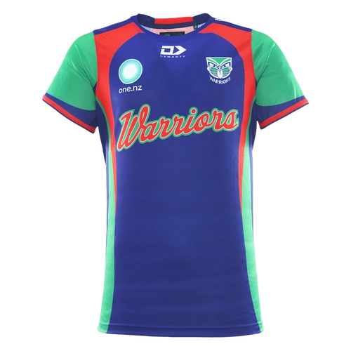 NZ Warriors 2026 Dynasty NRL Kids Warm Up T Shirt Sizes Kids 6-16!