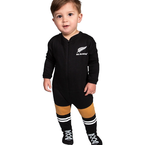 New Zealand All Blacks Rugby Union Infants Footysuit Sizes 000-2!