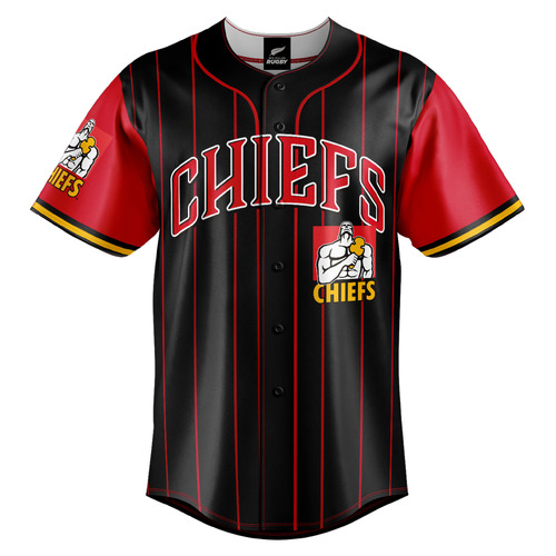 Waikato Chiefs Super Rugby Baseball Jersey Slugger T Shirt Sizes S-7XL!