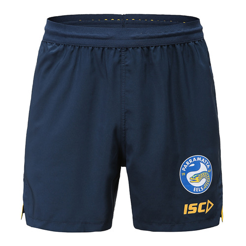 Parramatta Eels NRL Players ISC Training Shorts Sizes 5XL! T0