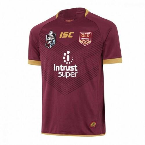 Queensland Maroons State of Origin On Field Jersey Kids Sizes 6-14! T8