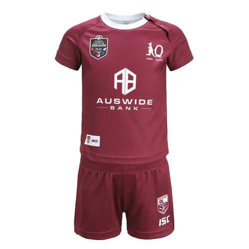 Queensland Maroons State of Origin ISC On Field Jersey Toddlers Sizes 0-4! T0