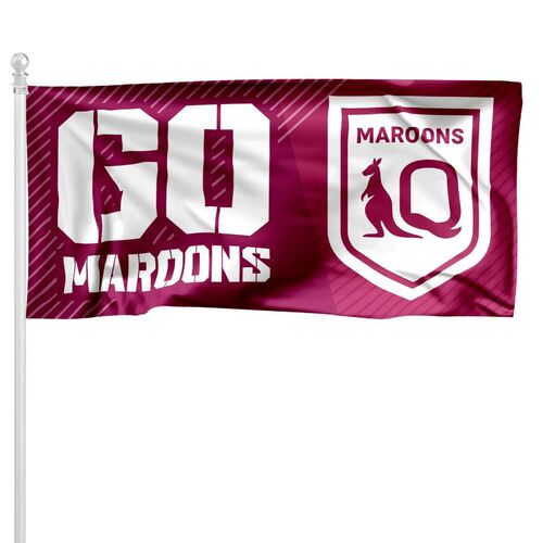 Queensland QLD Maroons State of Origin NRL Flag Pole Flag 90 cm x 180cm! 