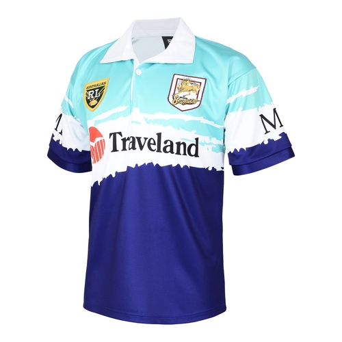 Brisbane Broncos 1995 Sevens ARL/NRL Retro Jersey Size S-5XL! 