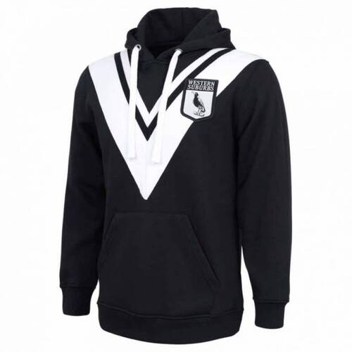 Western Suburbs Magpies ARL/NRL Retro Hoody Hoodie Size S-5XL! BNWT's!