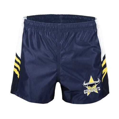 NQ Cowboys 2015 NRL Retro Home Supporters Shorts Sizes S-5XL!