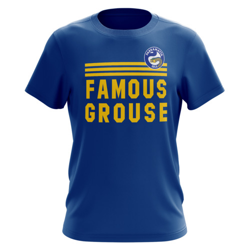 Parramatta Eels ARL NRL Classic Retro Famous Grouse T Shirt Sizes S-5XL! 