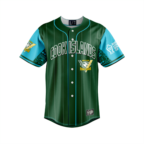 Cook Islands RLWC 2026 Slugger Baseball Jersey Shirt Sizes 8-14!