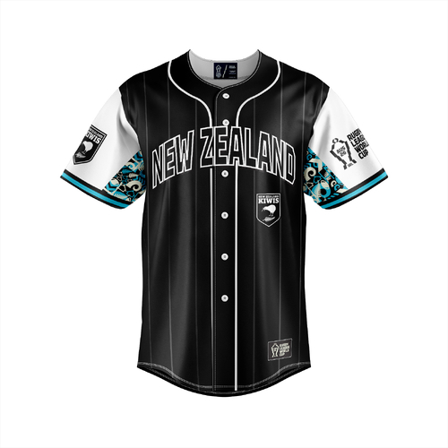 New Zealand Kiwis RLWC 2026 Slugger Baseball Jersey Shirt Sizes S-5XL!