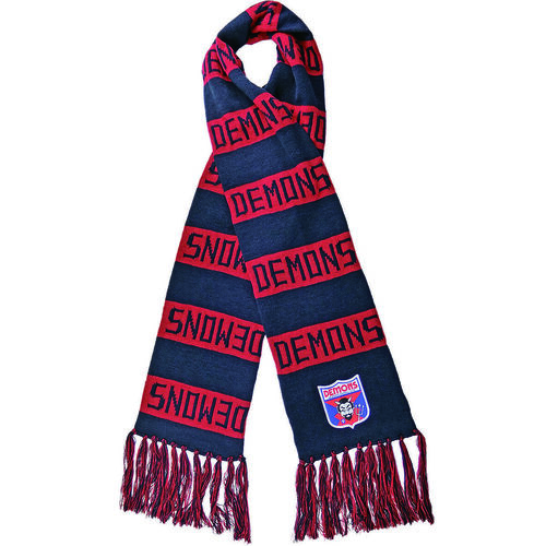 Melbourne Demons AFL Limited Edition Heritage Emblem Bar Scarf! BNWT's!