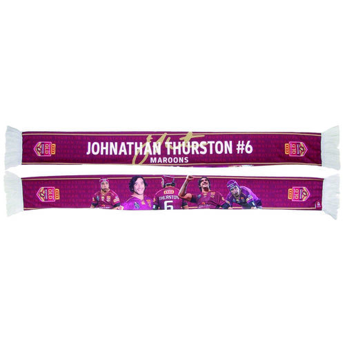 Queensland Maroons State Of Origin Jonathon Thurston Image Collage Scarf!