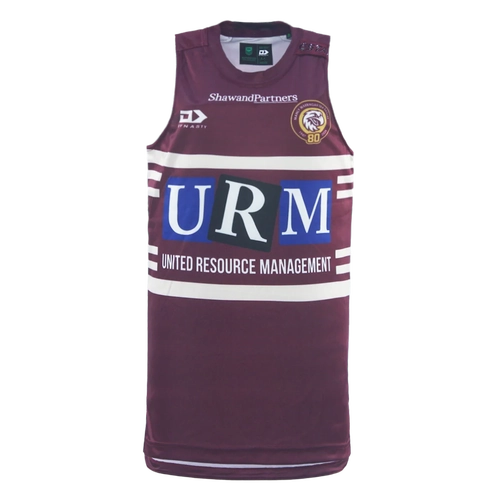 Manly Sea Eagles NRL 2026 Dynasty Training Singlet Sizes S-7XL!